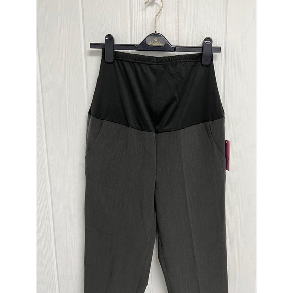 Oh Mamma! Women's Heathered Gray Maternity Dress Pants Size S - Picture 9 of 12